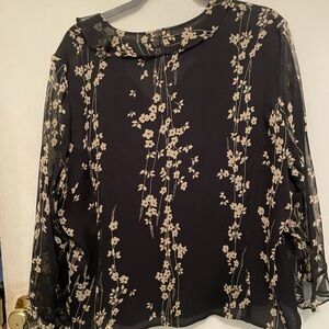 Gorgeous beaded floral blouse